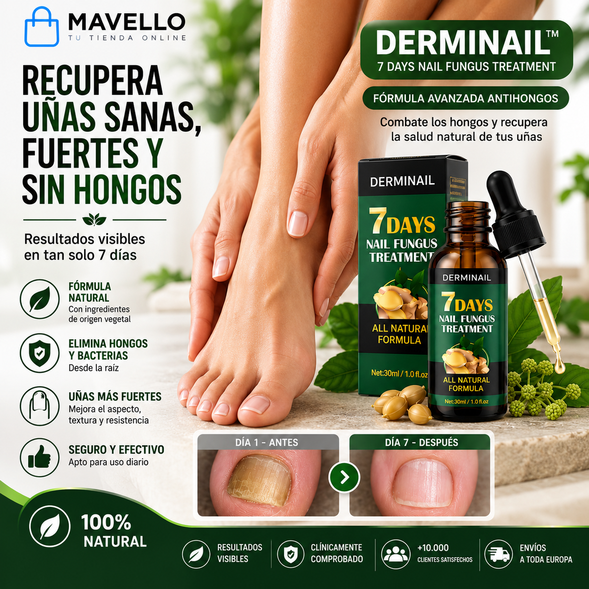 Aceite anti-hongos uñas