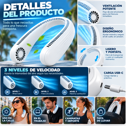 Ventilador de Cuello Portátil