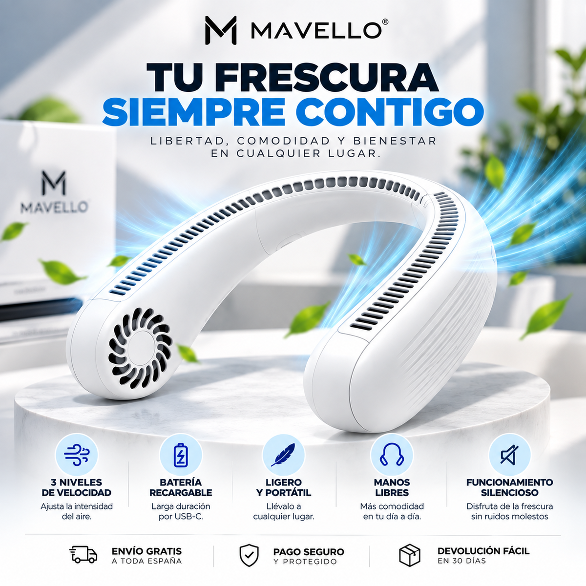 Ventilador de Cuello Portátil