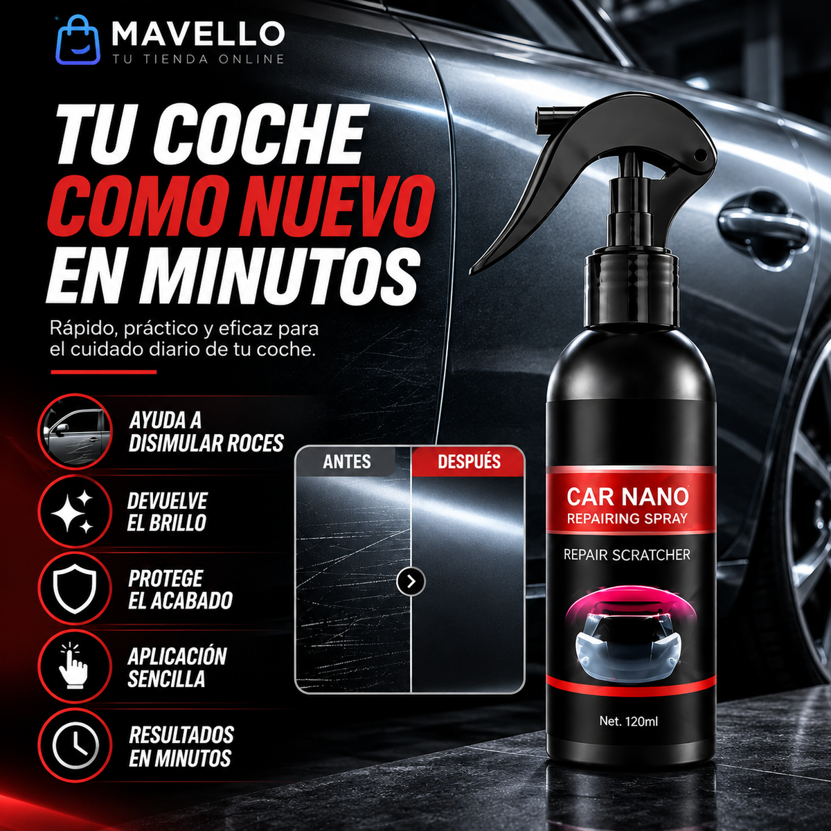 Spray reparacion de arañazos 120ml