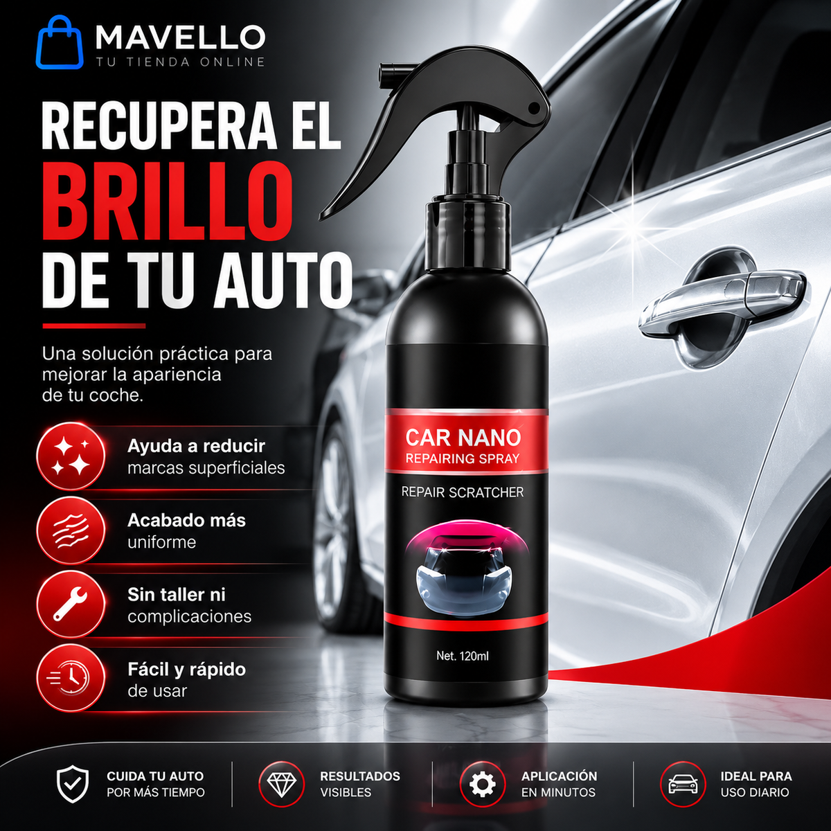 Spray reparacion de arañazos 120ml